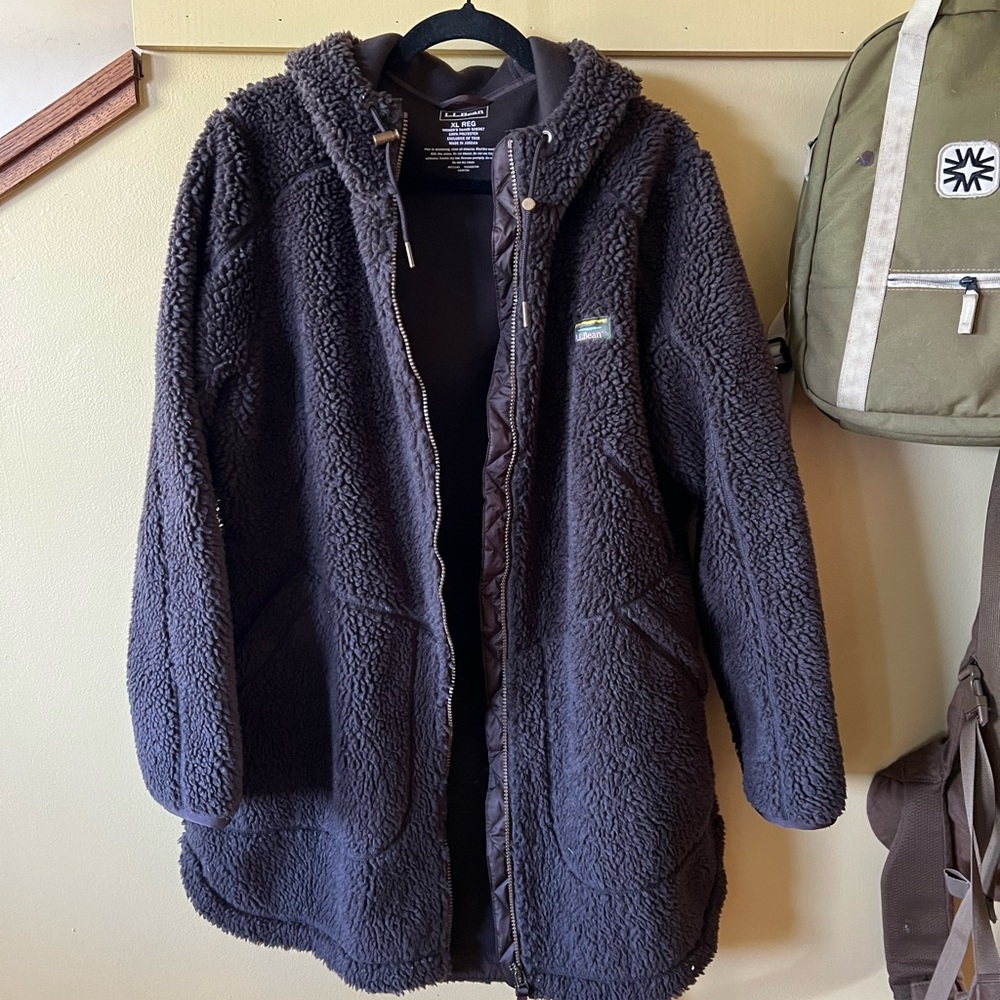 L.L. Bean Dark Brown Sherpa Jacket